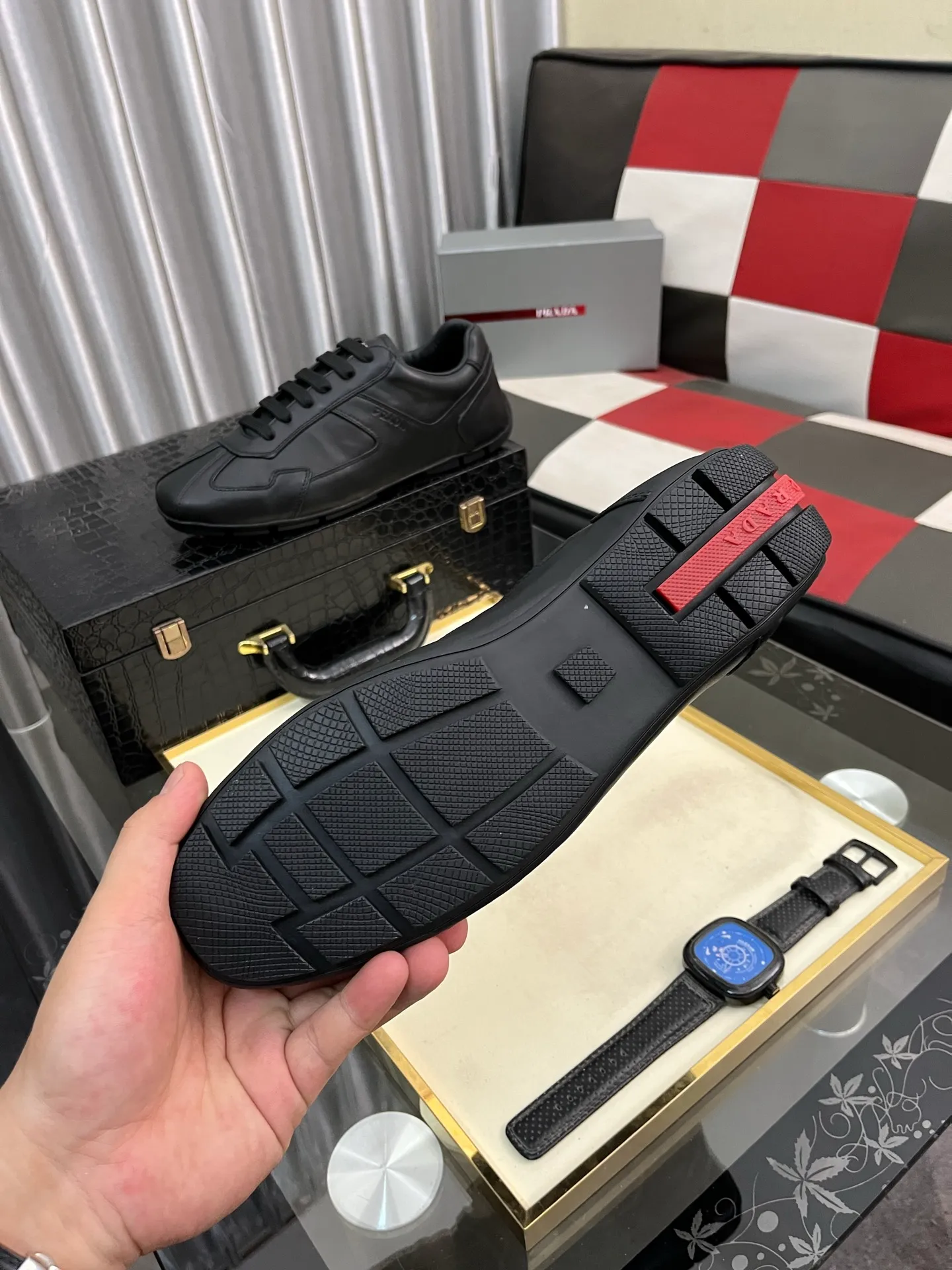 Men's men's shoes 💰458⌚️⌚️prada: New casual shoes for spring and summer, sports sneakers, fabric: imported cowhide, lining: original lining, sole: original sole, size: 38-443️⃣colors available